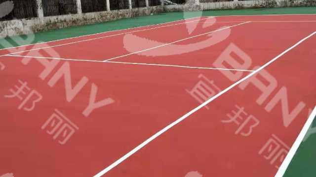 南京六合區雄州初級中學丙烯酸網球場