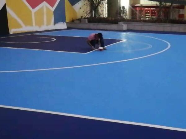 顏色定制系列藍底硅PU球場