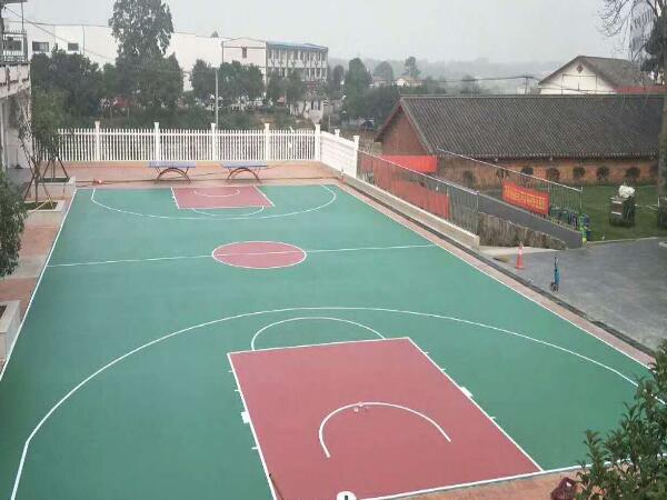 社區(qū)小硅PU籃球場