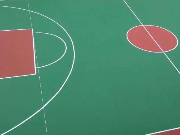 硬地丙烯酸籃球場完工效果