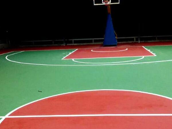 丙烯酸籃球場竣工效果