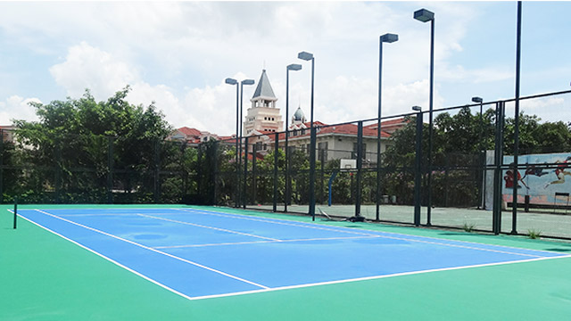 江蘇太倉體育公園丙烯酸材料案例！