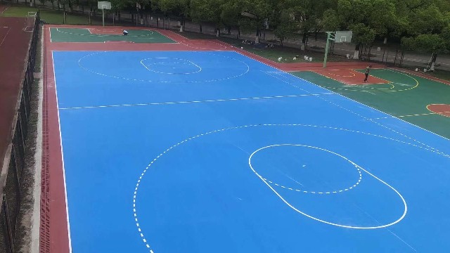 上海市環保硅PU籃球場